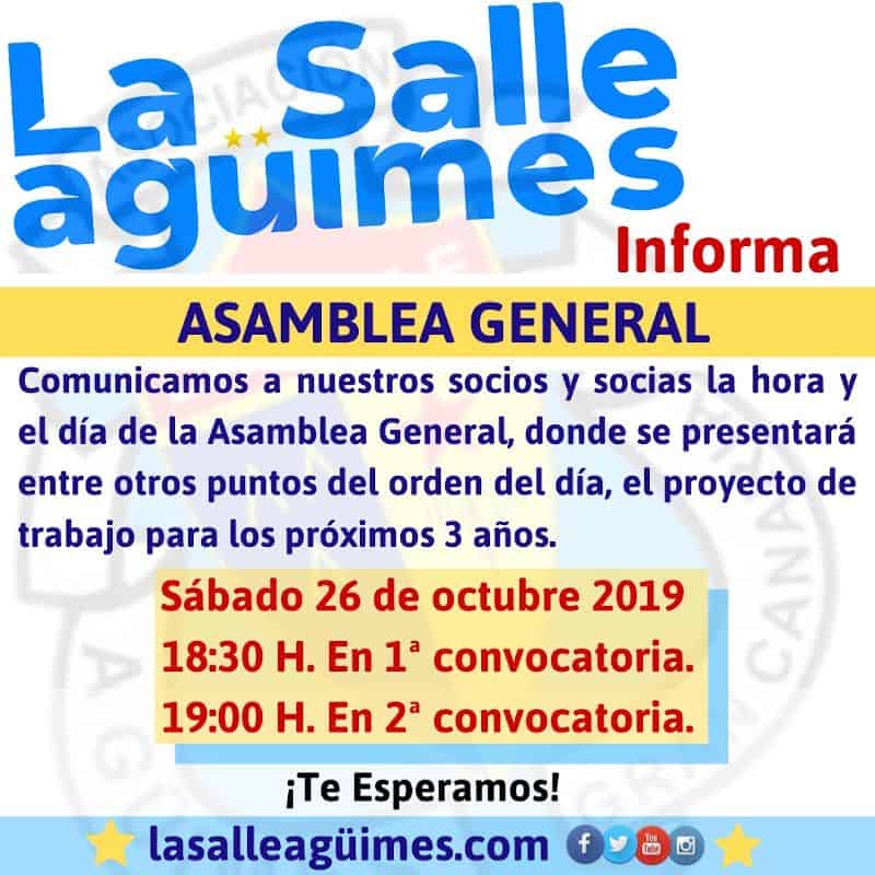 Asamblea General La Salle 26-10-19
