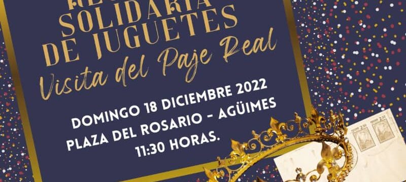 Visita del Paje Real y recogida solidaria de Juguetes 2022
