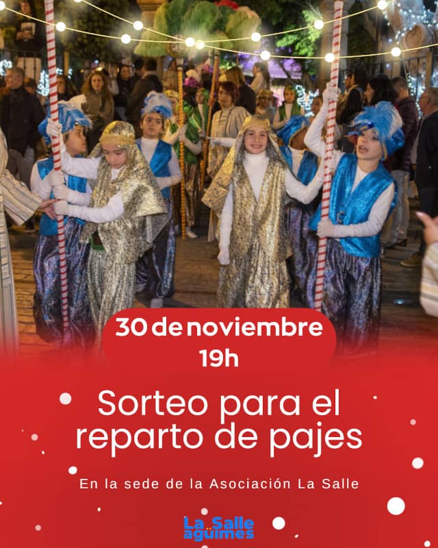 Sorteo de pajes Cabalgata 2026