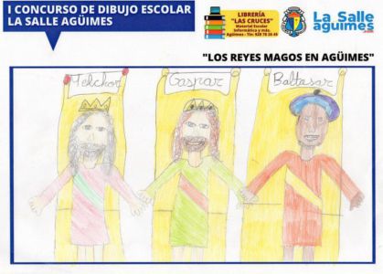 Segundo premio de Ntra. Sra. del Rosario del Primer Concurso Escolar de Dibujo de La Salle de Agüimes