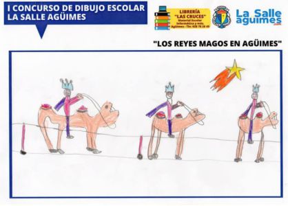 Segundo premio del Roque Aguayro del Primer Concurso Escolar de Dibujo de La Salle de Agüimes