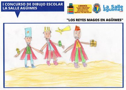 Tercer premio del Roque Aguayro del Primer Concurso Escolar de Dibujo de La Salle de Agüimes