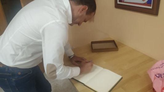Visita del alcalde de Agüimes a La Salle
